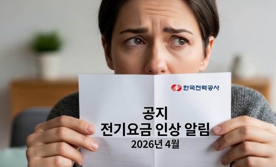 2026년 4월 전기요금 인상 팩트체크 가정용도 오르나, 실제로 확인해봤다
